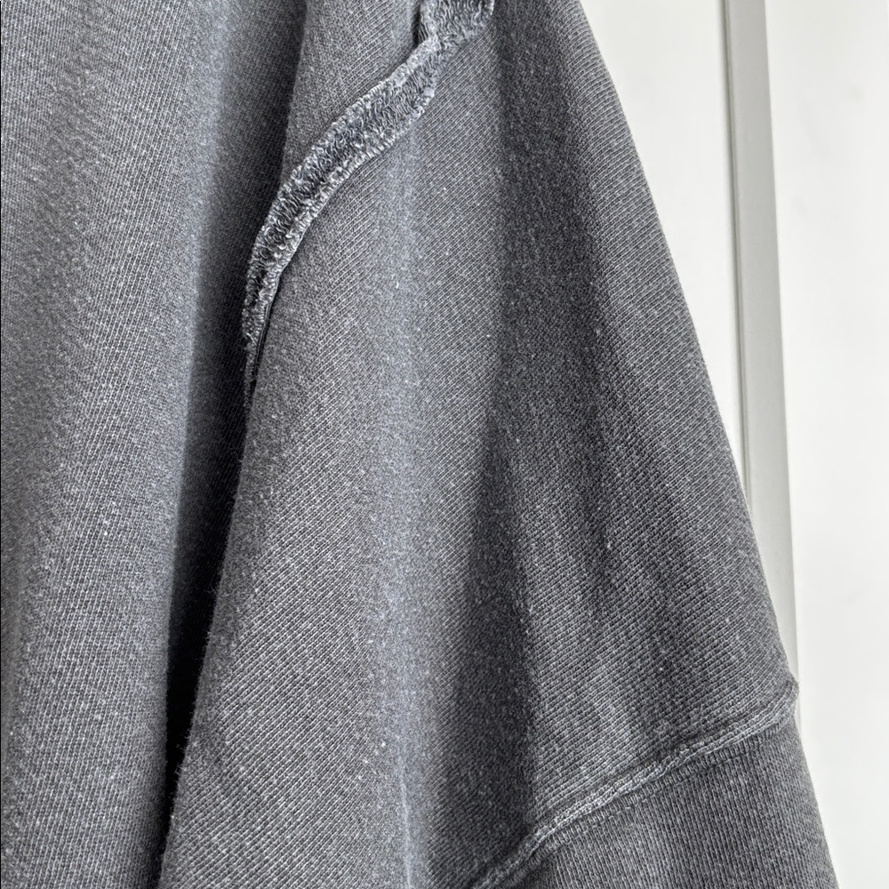 Free People Charcoal Oversized Pullover Sweatshirt - Picture 6 of 12